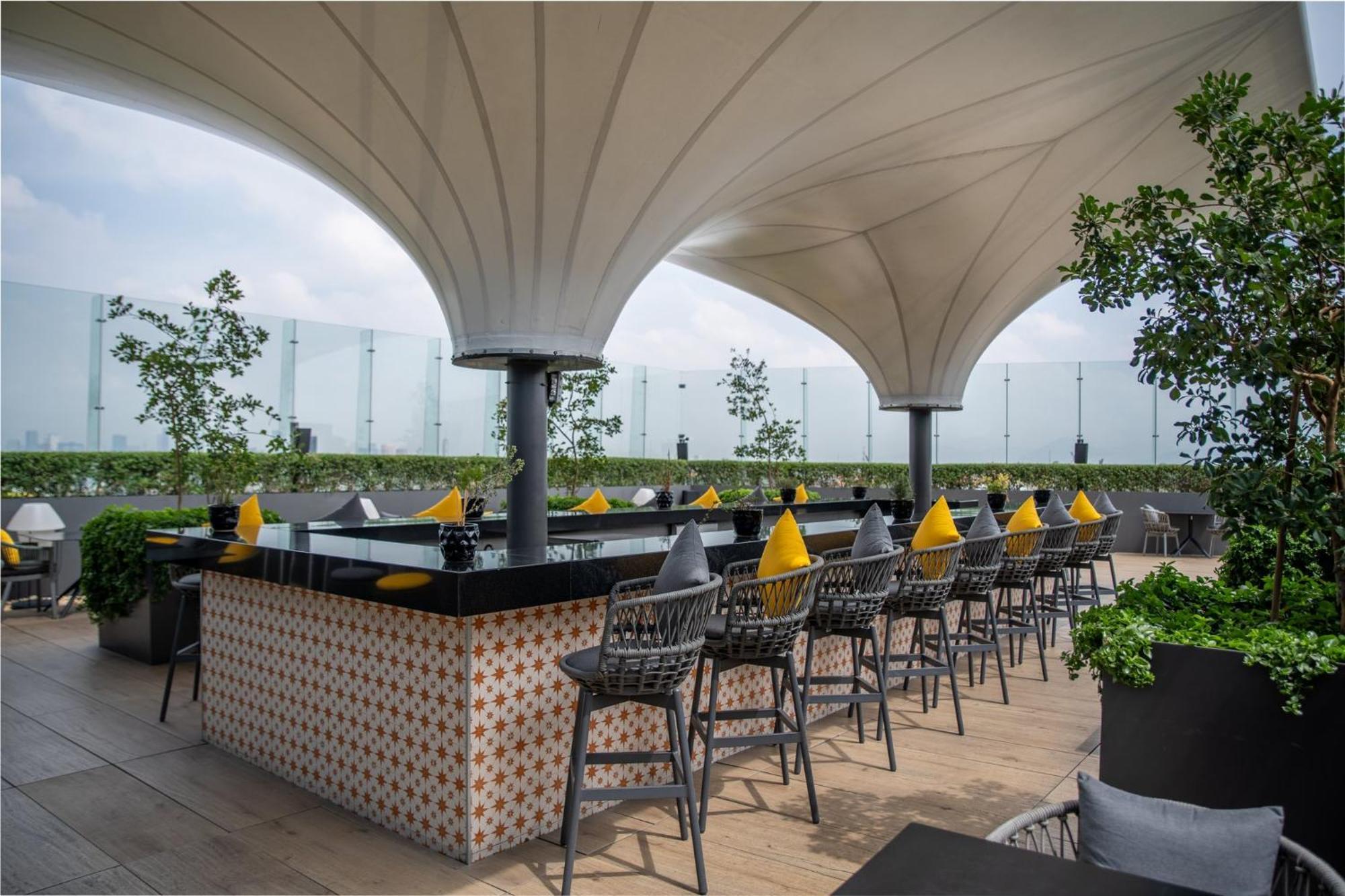 Fiesta Americana Viaducto Aeropuerto เม็กซิโกซิตี้ ภายนอก รูปภาพ The Bar